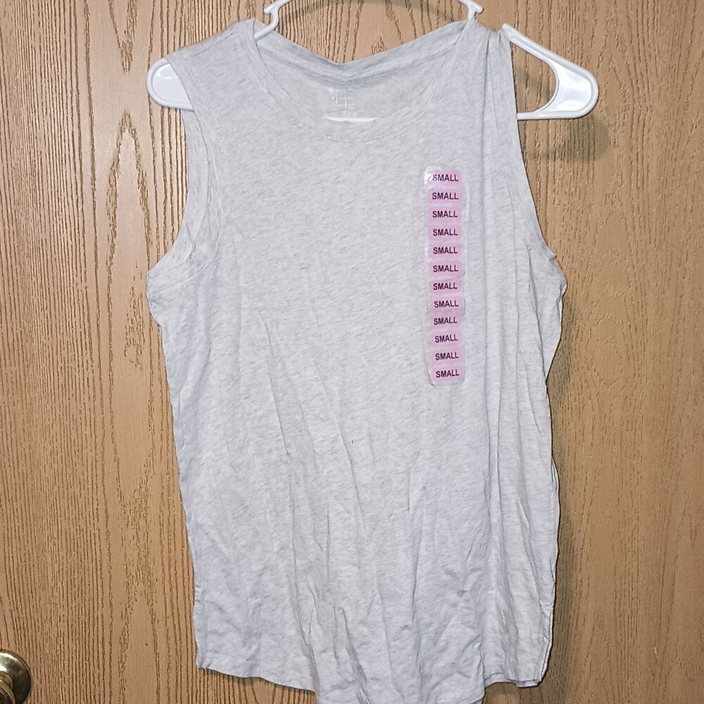 NEW Members Mark Ladies Essential Tank Light Heather Gray - Picture 2 of 4